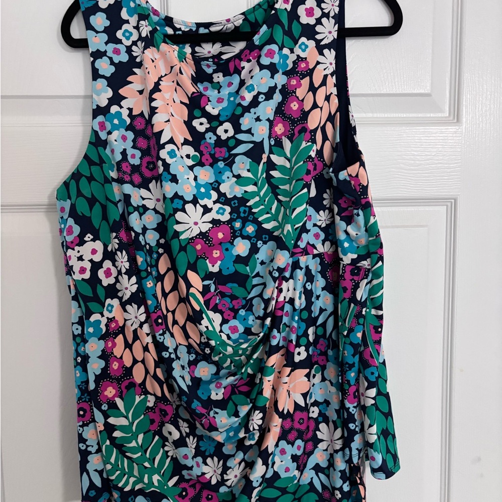 Kim Rogers Multicolor Floral Tank Top